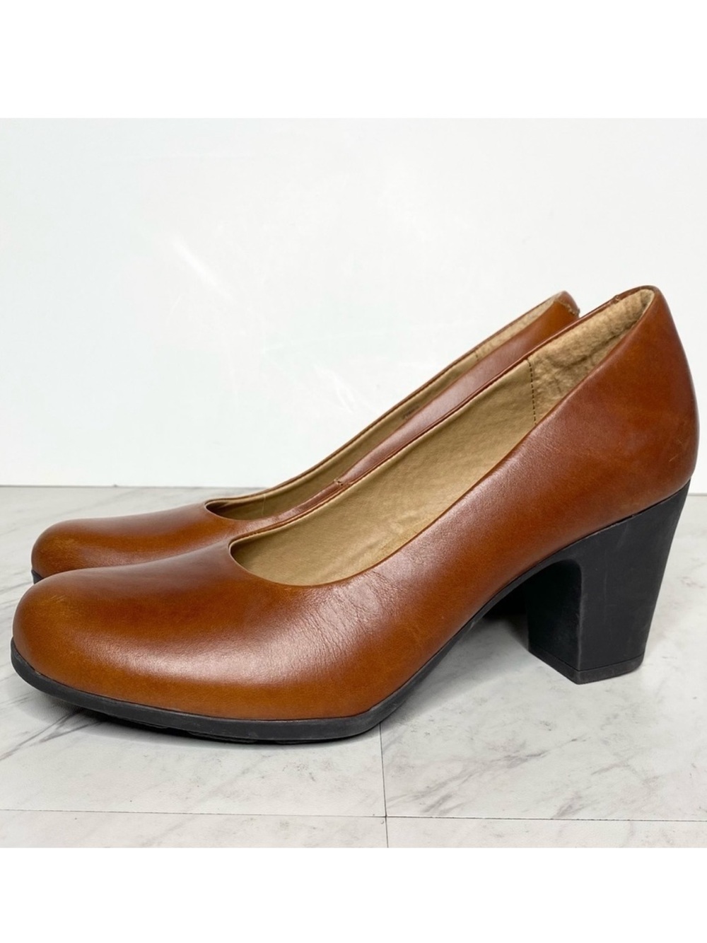 Sofft Brown Leather Pump 9.5 M